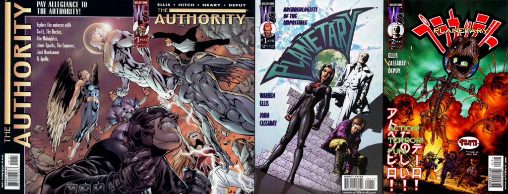 The Authority och Planetary på Wildstorm Comics.